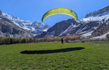 stage de parapente initiation et progression en Savoie aux arcs