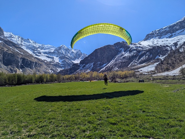 stage de parapente initiation et progression en Savoie aux arcs